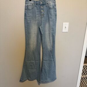 Altar'd State Janice Denim Flare Jeans Size:25